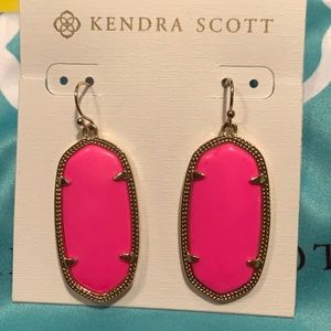 Kendra Scott Neon Pink Elle Earrings